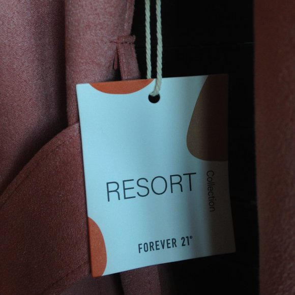 Gorgeous Fluffy Casual Rose Removable Belt Side Pockets Open Front Coat - Picture 2 of 16